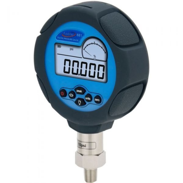 Additel ADT681-02-CP30-PSI-N2-PB-DL Digital Pressure Gauge, 0 to 30 psi, 0.02% FS Accuracy