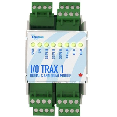 Accutron I/O Trax 2 Remote I/O Module, Modbus RTU, DIN Rail