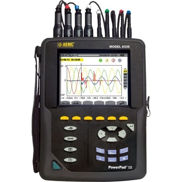 AEMC 8336 PowerPad III Power Quality Analyzer, 3-Phase, 2 GB