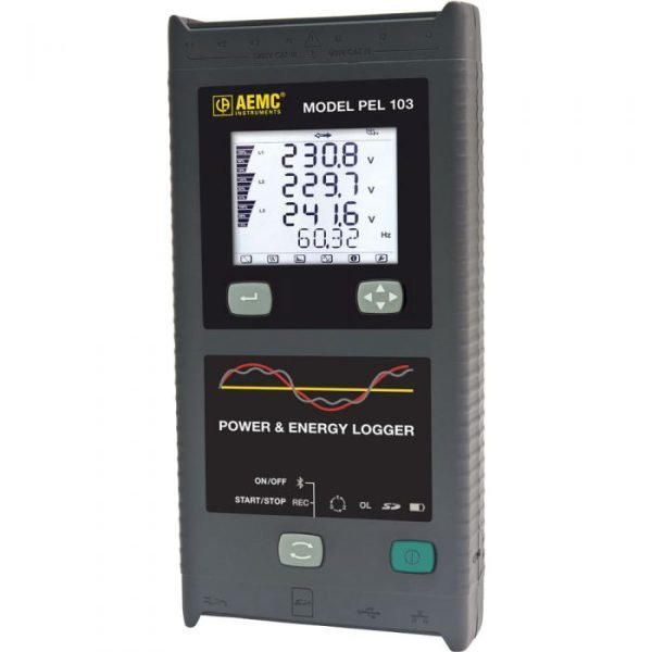 AEMC PEL 103 Power and Energy Logger, 1000 V CAT III, 10,000 A