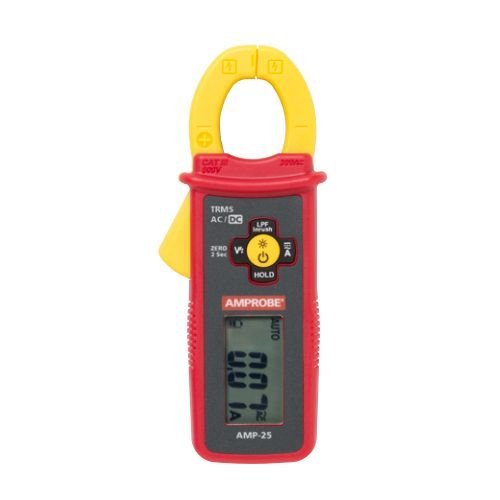 Amprobe AMP-25 Mini Clamp Meter, 300 A AC/DC, True-RMS