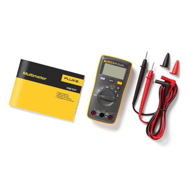 Fluke 107 Palm-Sized Digital Multimeter, 600 V, 10 A, CAT III