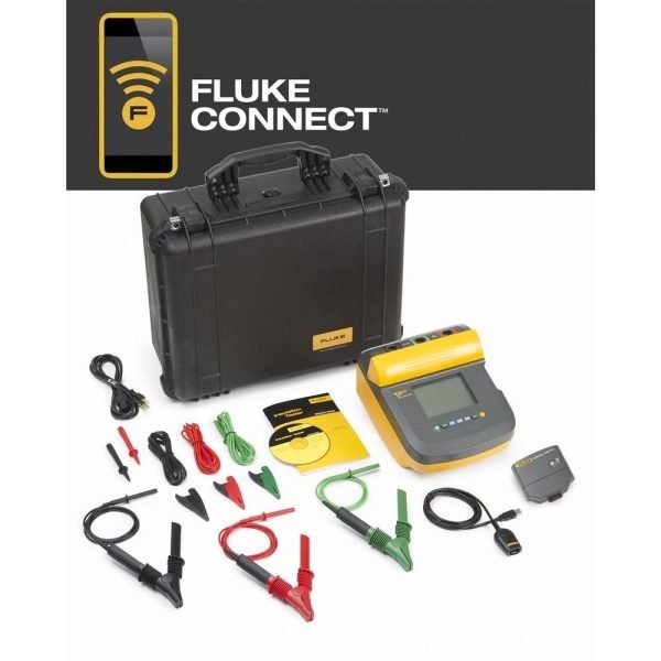 Fluke 1550C FC 5 kV Insulation Tester Kit, with IR3000 FC Wireless Connector
